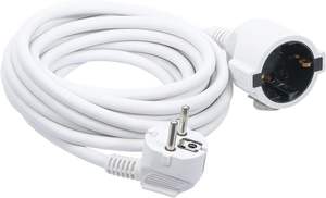 Cable alargador color blanco 3 metros 5m tipo H05VV-F 3x1,5mm² enchufe Schuko 16A 250V 3680W Other Don Feliz Made - Product Image 5