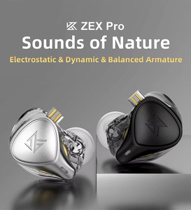 KZ <span class=keywords><strong>ZEX</strong></span> Pro-auriculares intrauditivos deportivos con Cable desmontable, auriculares internos HIFI dinámicos con cancelación de ruido - Product Image 4