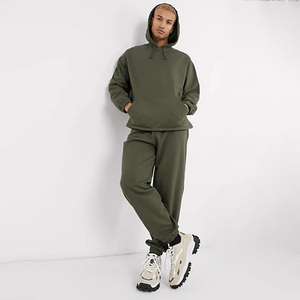 Conjunto de chándal deportivo de algodón y lana para correr, conjunto de chándal de invierno informal, unisex - Product Image 2