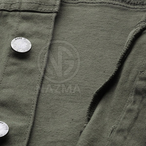 Wholesale Custom Logo Front 100% Cotton Men's Jeans Jacket Breathable Windproof Outdoor <b>Winter</b> Use - Product Image 6