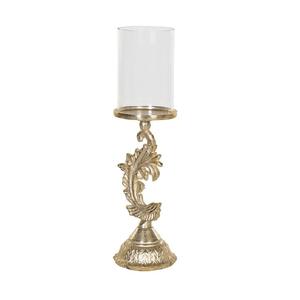 Portavelas de Metal de diseño antiguo hecho a mano con acabado dorado, candelabro de luz en T de aluminio para decoración de fiestas - Product Image 4