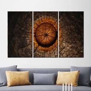 ศิลปะบนผืนผ้าใบแบบนามธรรม: ภาพพิมพ์โทนสีเอิร์ธโทนสำหรับตกแต่งบ้าน,3P: ห่อหุ้มแบบแกลเลอรี่ - Product Image 1