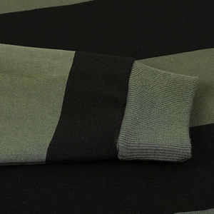 Sweat-shirt rayé pour homme Vert Noir Col rond Vêtement décontracté Doux Confortable Mode Style simple Manches longues Pull tendance - Product Image 3