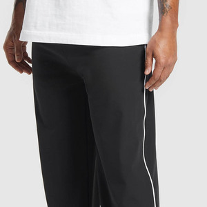 Pantalones Jogger Negros de Alta Calidad para Hombre, Corte Regular, Secado Rápido, Lavados, Transpirables, Estilo Holgado, Pierna Recta con Contraste, 2026 - Product Image 5