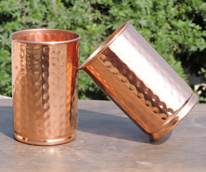 Verre métallique en cuivre martelé de haute qualité au meilleur prix pour l'eau potable - Product Image 4