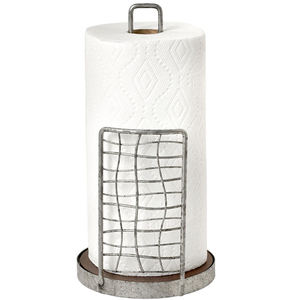Cast Iron White Wash <b>kitchen</b> Paper <b>Roll</b> <b>Holder</b> - Product Image 5