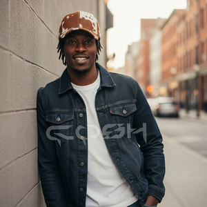 Gorro de Cuero con Pelo de Vaca Hecho a Mano, Estilo Rancho Occidental - Product Image 2