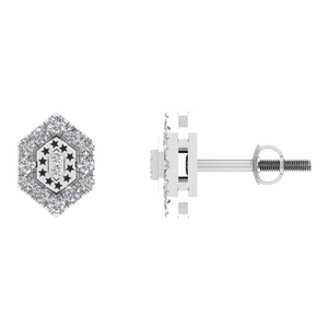 ต่างหูเพชรแพลตตินัม I1ต่างหูเพชรธรรมชาติที่กำหนดเองได้ต่างหูแพลตตินัมแบบปรับได้ต่างหูเสน่ห์ OEM OEM - Product Image 1