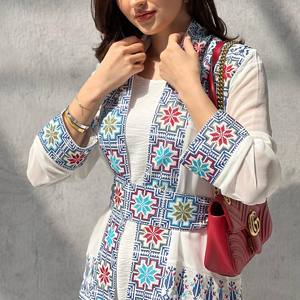 Ropa modesta de lujo Bordado Premium Abaya Chic Ropa árabe Diseño elegante Traje de seda de moda Abayas de alta calidad - Product Image 6