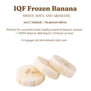 Plátanos congelados IQF de grado de exportación al por mayor, suministro a granel de limpieza natural y dulce de fruta congelada procesada IQF - Product Image 5