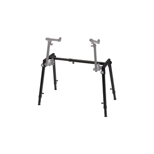QUIK LOK - WS/421, Soporte para teclado/mezclador de alta resistencia, Altura ajustable 65-96 Cm, pliegues planos, Expandible, 8Kg, Negro - Product Image 4