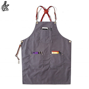 High Quality Double-Sided Poly-Cotton Solid Color Sleeveless <b>Apron</b> New Style Canvas Design - Product Image 3