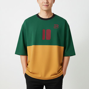 เสื้อยืดทรงบ็อกซี่คุณภาพพรีเมียมสำหรับผู้ชาย เสื้อยืดทรงบ็อกซี่ผู้ชายยอดนิยม เสื้อยืดทรงบ็อกซี่ผู้ชายสีสันตามสั่ง สำหรับผู้ใหญ่ ลดราคา - Product Image 2