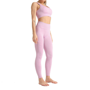 Conjuntos de Yoga de cintura alta para mujer, mallas sin costuras, camisa de manga larga, ropa deportiva de entrenamiento de fuerza, ropa activa sólida de talla grande - Product Image 4