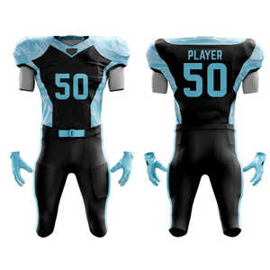 Vente en gros de nouveau style de maillot de football américain pour adultes respirant antibactérien à séchage rapide été manches courtes caractéristiques grande taille - Product Image 1