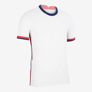 Men's White <b>Soccer</b> Jersey Crew Neck Short Sleeve Moisture Wicking Polyester Regular Fit Adult All Seasons Solid Pattern - Product Image 3