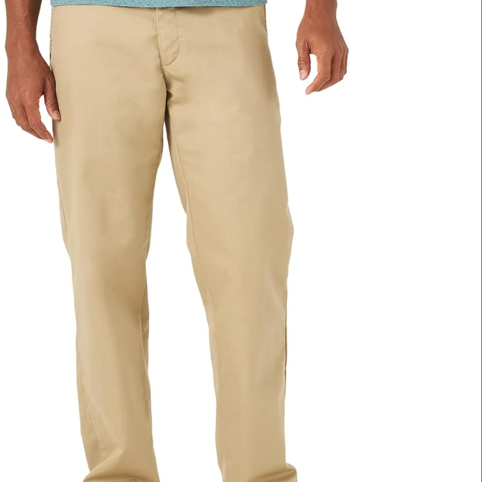 Straight Fit Flat Front Casual Pant Men's Trousers Cheap price 2024 High-quality Straight Pants & Trousers