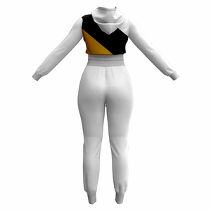 Conjunto de chándal de Top corto estampado ecológico personalizado para fitness y ocio de invierno - Product Image 2