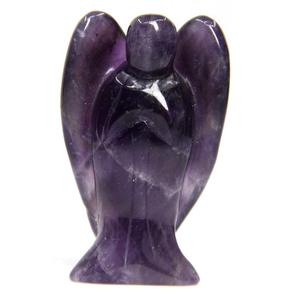 Vente chaude de haute qualité en gros améthyste ange fait à la main divin spirituel psychique arc ange Muntaha Agate pierre précieuse matériel - Product Image 1