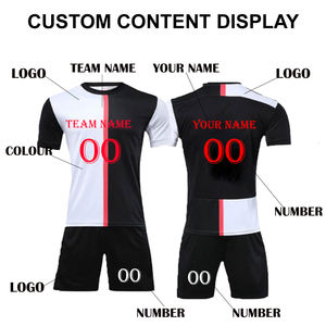 Equipación de Fútbol Personalizada, Camiseta y Pantalones Cortos de Fútbol con Estampado Personalizado, Secado Rápido, Transpirable, Uniforme de Poliéster para Entrenamiento y Partido, Soporte OEM y ODM - Product Image 4
