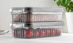 Contenedores de almacenamiento seguros para alimentos de 2L y 4L-Duraderos, apilables y ahorradores de espacio para organización de cocina y despensa - Product Image 5