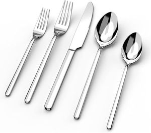 Ensemble de couverts en acier inoxydable pour la cuisine, avec motif de logo, de belle qualité, fabriqué en Inde - Product Image 1