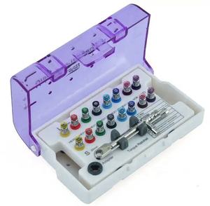 Kit de vis d'implant dentaire en acier inoxydable de haute qualité, 16 pièces, clé dynamométrique manuelle professionnelle, certifié CE, chirurgical - Product Image 1