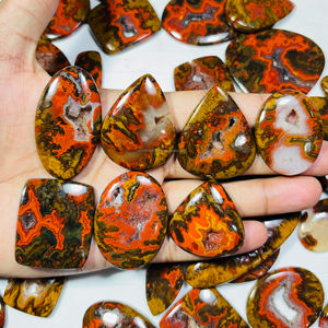 Cabochon d'agate à couture naturelle Pierre précieuse en vrac pour la fabrication de bijoux Toutes tailles et formes Agate à couture Prix de gros - Product Image 1