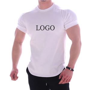 T-shirt de gymnastique à col rond de haute qualité pour hommes chemise de sport d'entraînement de Compression Slim Fit pour les entraînements de musculation haut de sport à col rond - Product Image 6