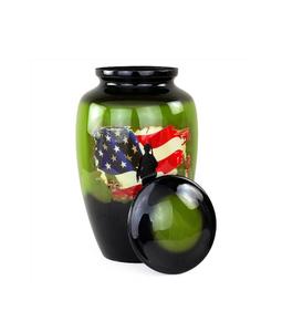 Urna Funeraria de Aluminio de 10 Pulgadas para Guardar Cenizas Humanas Cremadas |   Urna Funeraria con Hermosa Impresión Artística - Product Image 5