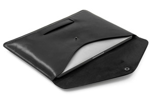 Luxury Daily Genuine Leather Slim <b>Laptop</b> Clutch <b>Bag</b> for macbook Women 13" 15" Custom logo Protective <b>Laptop</b> <b>Sleeves</b> LS-0117 - Product Image 5