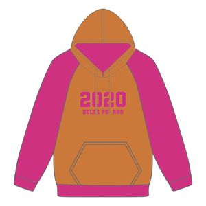 Delta PSI Rho sorority เสื้อมีฮู้ดแบบสวมหัวแขนแร็กแลนสีทอง80โพลี20ปี2020ชาวกรีกใส่ลำลอง - Product Image 2
