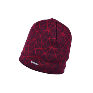 Gorro con patrón geométrico personalizado | Gorro de calavera de invierno con diseño triangular | Fabricante de gorros OEM - Product Image 2