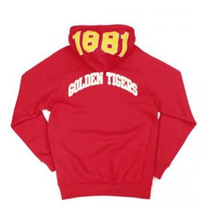 Sudadera con Capucha de la Universidad de Tuskegee, Mascota Tigre 1881, Bordado Sólido con Ribete Dorado, Sudadera de Invierno, Espíritu Escolar, Algodón - Product Image 3