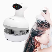 Masseur de cuir chevelu électrique vibrant intelligent imperméable personnalisé par l'usine LJ, appareil de massage pour la santé, avec LOGO