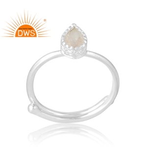 Latest Selling 925 Sterling Silver Natural Rose <b>Quartz</b> Gemstone <b>Ring</b> Custom Jewelry For Women Gift For Her - Product Image 1