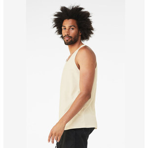 Débardeur de sport unisexe en jersey respirant pour yoga, course, gym, coupe ajustée, style décontracté, méthode de tissage tricoté - Product Image 3