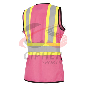 Chaleco de seguridad para mujer nuevo estilo superventas precio al por mayor con bolsillo hecho en el mejor material Chaleco de trabajo de seguridad para mujer - Product Image 5