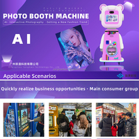 Nouvelle machine de photomaton à impression instantanée avec fonction IA et logo personnalisé, haute rentabilité, de l'usine de Guangzhou