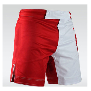 กางเกงขาสั้นสำหรับผู้ใหญ่ผ้าโพลีเอสเตอร์สำหรับ100% กางเกงมวยไทยพิมพ์ลายแบบระเหิดดีไซน์ล่าสุด - Product Image 1