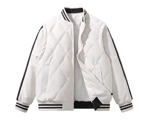 Veste universitaire d'hiver pour homme de qualité supérieure, col montant, en chenille légère tricotée, service OEM - Product Image 1