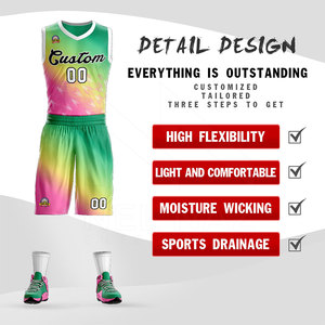 Fabricante Baloncesto Jersey Sublimación Diseña Tus Propias Imágenes Baloncesto Uniforme Para Unisex BSCI, poliéster, ropa deportiva - Product Image 4
