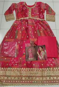 Salwar Kameez de Diseño Exclusivo para Eid y Ramadán, en Tela Viscosa Imitación Georgette Pesada con Bordado, Sin Costuras, Ropa Étnica para Fiestas - Product Image 5