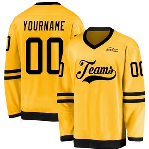 Maillots de hockey personnalisés en twill brodé, imperméables, respirants et à séchage rapide, avec impression par transfert thermique, service OEM 2024 - Product Image 1