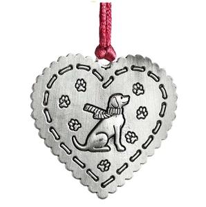 Decoración navideña más vendida, artículos de árbol X Max, excelente diseño, adorno navideño moderno de lujo en forma de corazón, Metal sólido - Product Image 1