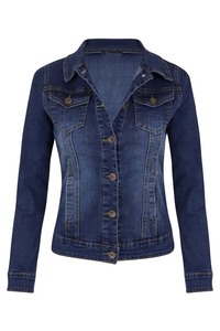 Personnaliser Design Slim-Fit Femme Veste Top Qualité 100% Coton Biologique Vente en Gros Jeans Veste Nouvelle Veste Décontractée en Denim - Product Image 6