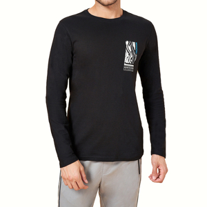 Camiseta de Manga Larga para Hombre, Personalizada, 100% Algodón, Tejido de Punto Grueso de 300g, Transpirable, de Secado Rápido, con Estampado Digital, Estilo Hip Hop - Product Image 4