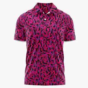 Polo de golf con logotipo personalizado de calidad superior de diseño antiguo para hombre, polos de golf con impresión por sublimación de poliéster y LICRA - Product Image 3
