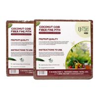 Bloc de fibre de coco 100% naturel, 10 lb, emballé sur palette, durée de conservation de 5 ans, I&J LLC, fabriqué en Inde