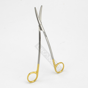 LIKAMED Ciseaux Metzenbaum en forme de S TC Ciseaux d'opération fine Metz 18cm Anneaux dorés Poignées - Product Image 1